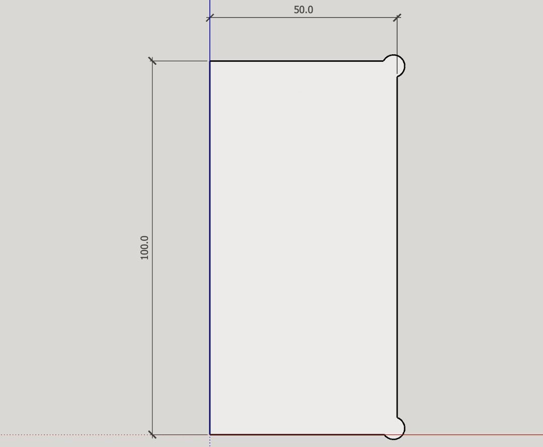 筑木软件如何在后台,如何切割自定义异形,比如免拉手缺口等