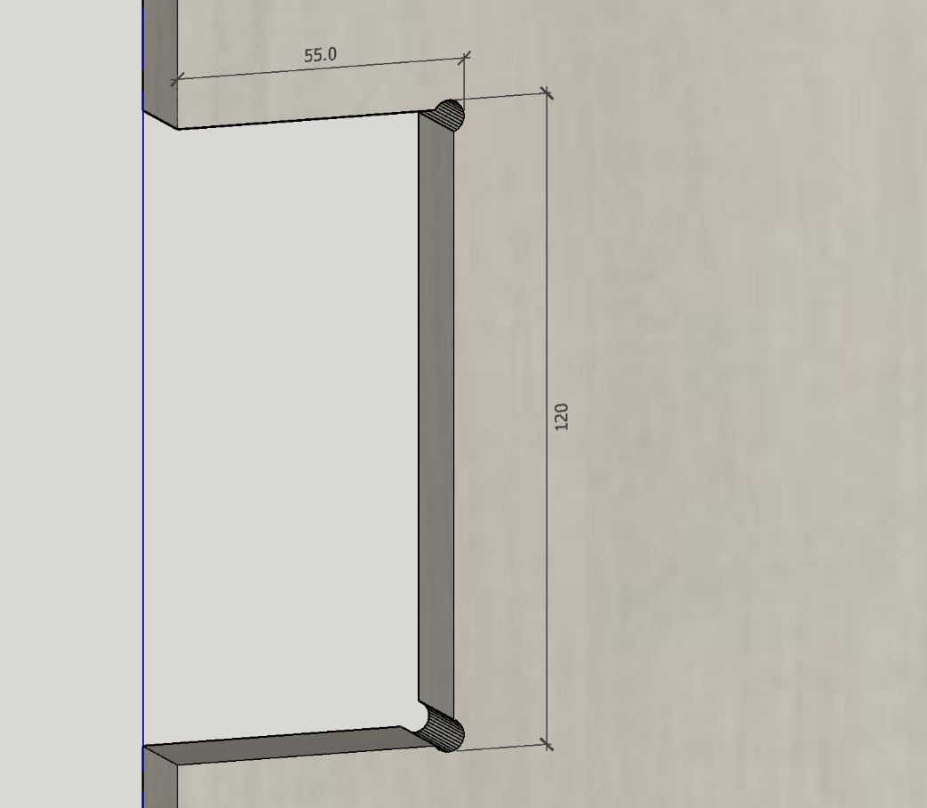 筑木软件如何在后台,如何切割自定义异形,比如免拉手缺口等